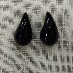 Pendientes gota negros