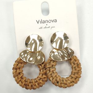 Pendientes de mimbre