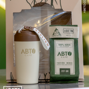 ABETO CAFÉ 227 G+ TERMO ACERO