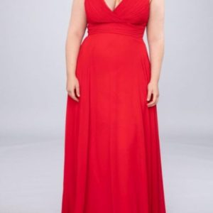 Vestido largo rojo Andorra-1