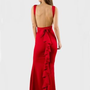 Vestido largo Barbara rojo