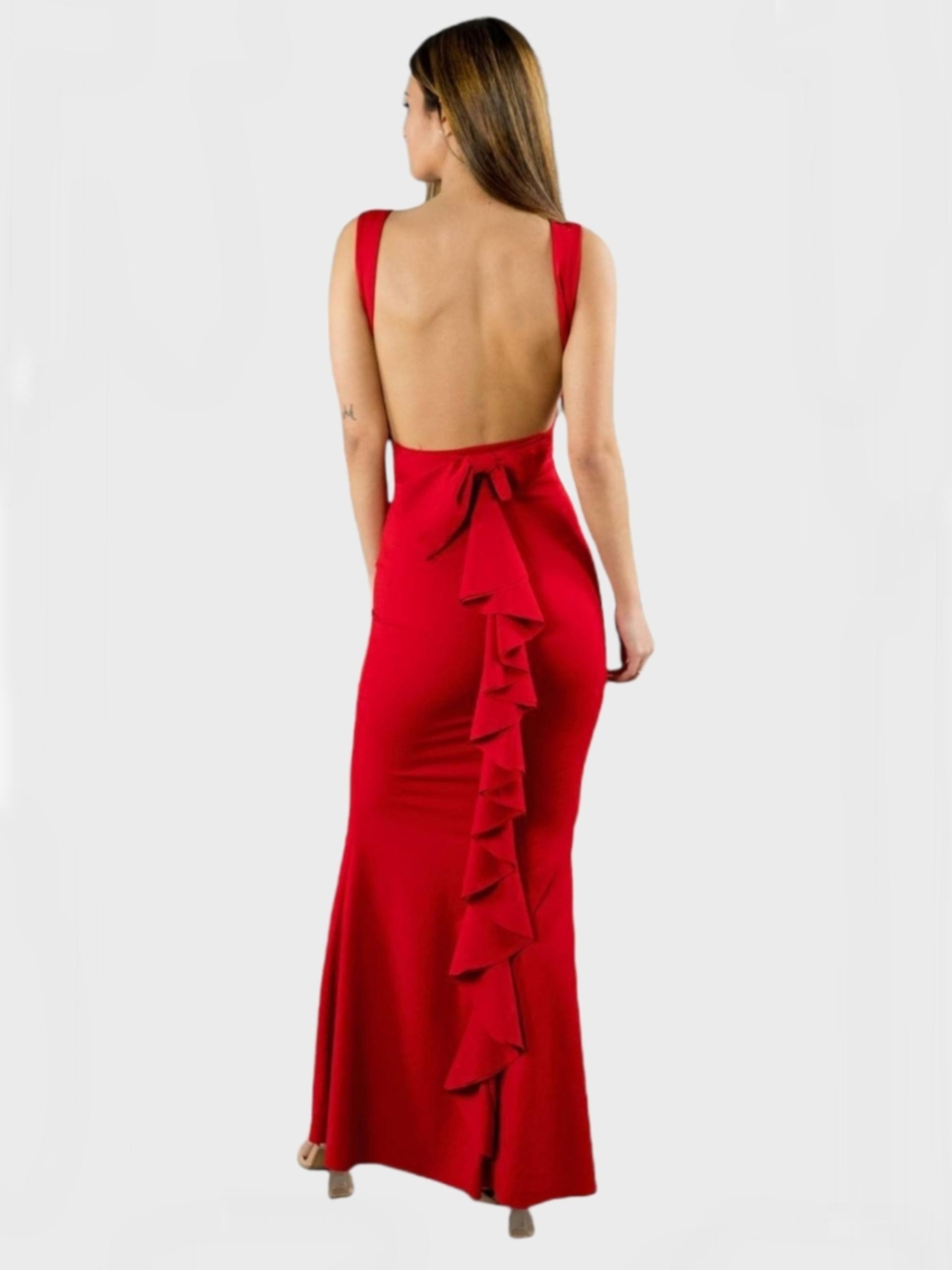 Vestido largo Barbara negro - Imagen 2