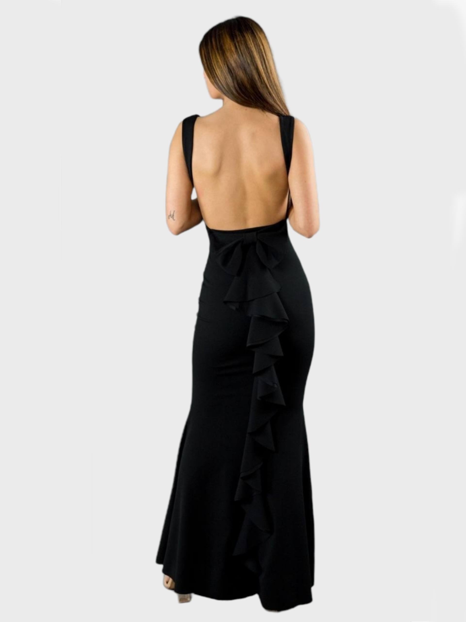 Vestido largo Barbara negro