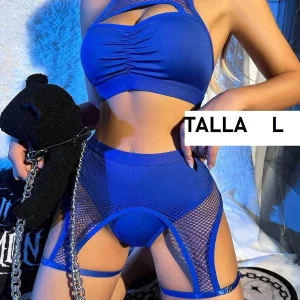 Set azul en malla 310302