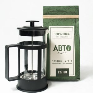 ABETO CAFÉ 227 G + PRENSA PLÁSTICA DE 350 ML