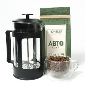 ABETO CAFÉ 227 G + PRENSA PLÁSTICA DE 600 ML