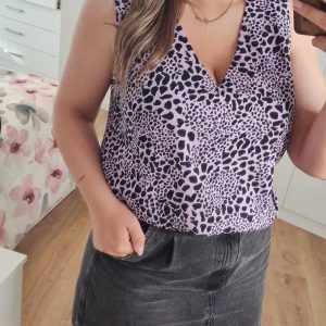 Blusa print morado