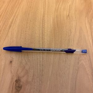 Bolígrafo azul