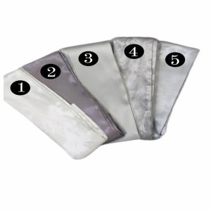 Fajín de raso plata