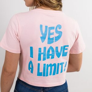 Camiseta Crop I Have A Limit Mujer