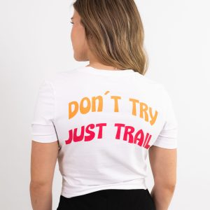 Camiseta Crop Just Trail Mujer