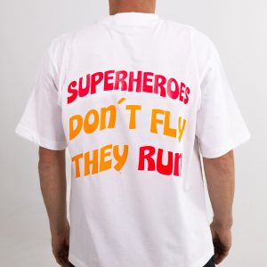 Camiseta Oversize Superheroes Run Hombre