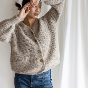 Cádigan JOYA Gris (Lana reciclada)