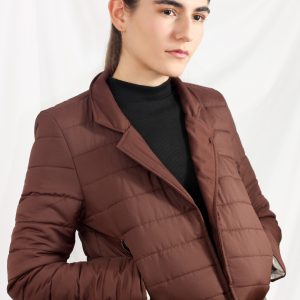 CHAQUETA MUJER CORTA ALANI CAFÉ
