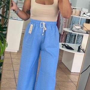 Pantalón Celeste Fl