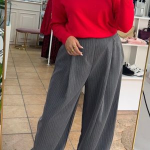 Pantalón Rayas Gris