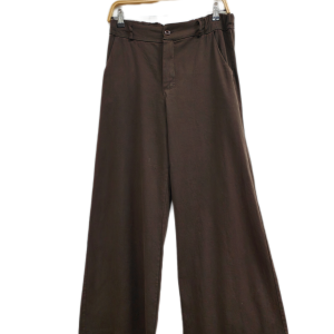 Pantalon marrón wide leg