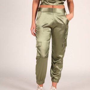 PANTALON CARGO RASO