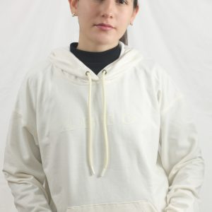 HOODIE MUJER KIM MARFIL