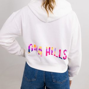 Hoodie Crop Ona Fluor Horizontal Mujer