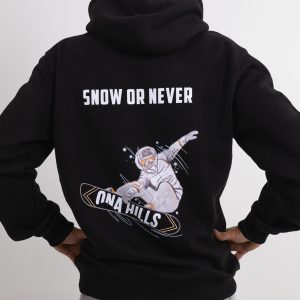 Hoodie Regular Snow Or Never Jump Hombre