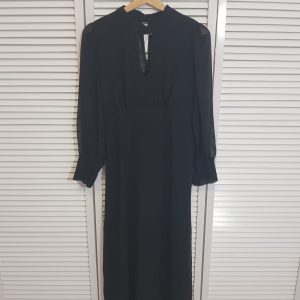 Vestido Gasa Negro
