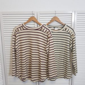 Suéter Rayas Botón