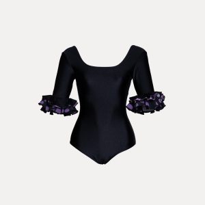 BODY CON VOLANTE TOPO