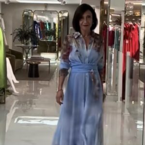 Vestido estampado camisero