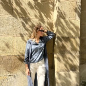 Chaleco gris Castaño