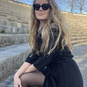 Vestido negro midi Brume