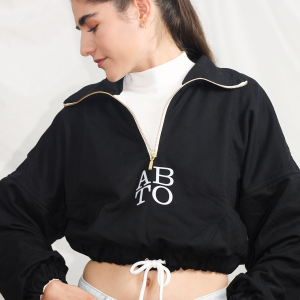 CHAQUETA MUJER DEPORTIVA CORTA ESTELA NEGRO