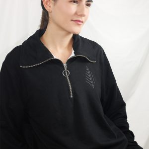 BUZO DEPORTIVO MUJER GINEBRA NEGRO