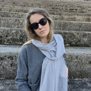 Foulard gris perla viscosa basic