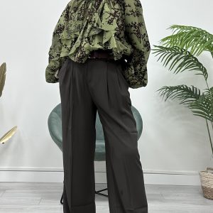 Pantalón pinza choco