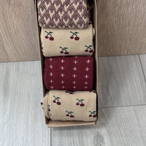 Pack calcetines cereza