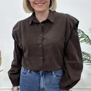 Camisa micopana bicolor choco