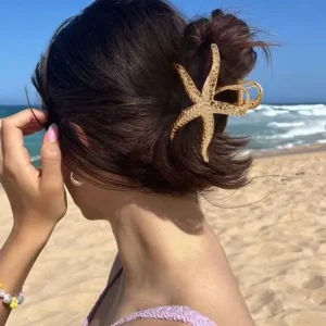 GANCHETA ESTRELLA DE MAR DORADA