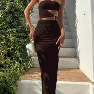 VESTIDO MARRON