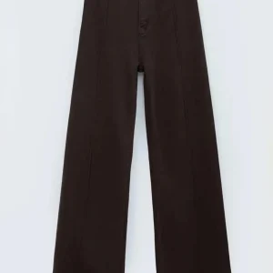 Pantalón vaquero patera ancha kaki