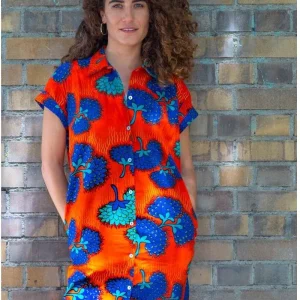 Vestido Camisero Recto Mangas RANSOME