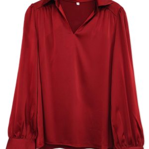 Camisa satén cerrada