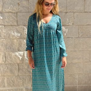 Vestido petróleo Charme