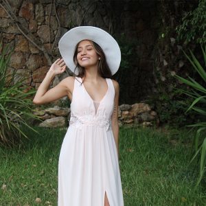 vestido largo ceremonia