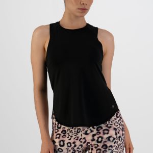 Tank top negro mujer Soft liso