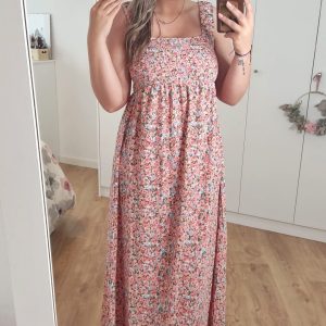 Vestido largo flores