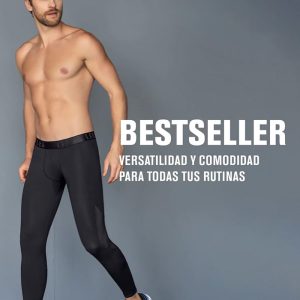 Pantalón largo ajustado micro LEO