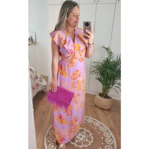 Vestido cruzado talla grande