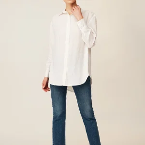 Blusa camisera lino larga