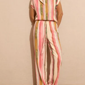 Pantalón estampado Coral